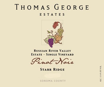 2016 Pinot Noir Starr Ridge Estate Single Vineyard