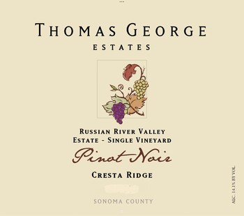 2016 Pinot Noir Cresta Ridge Estate Single Vineyard