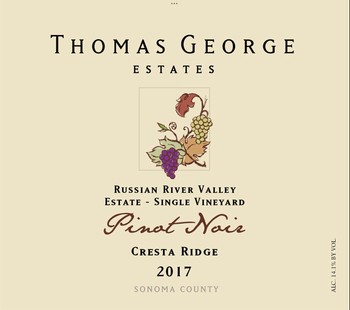 2017 Pinot Noir Cresta Ridge Estate Single Vineyard