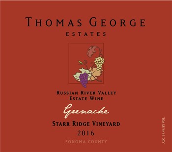 2016 Grenache Starr Ridge Estate Single Vineyard