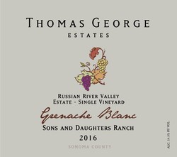 2016 Grenache Blanc Sons & Daughters Ranch Estate Single Vineyard