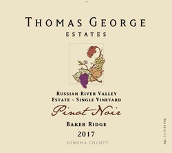2017 Pinot Noir Baker Ridge Estate Single Vineyard