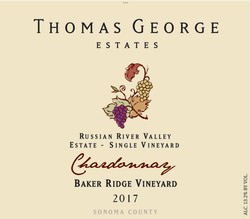 2017 Chardonnay Baker Ridge Estate Single Vineyard