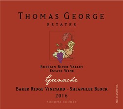 2016 Grenache Baker Ridge Estate Single Vineyard Shlaphlee Block